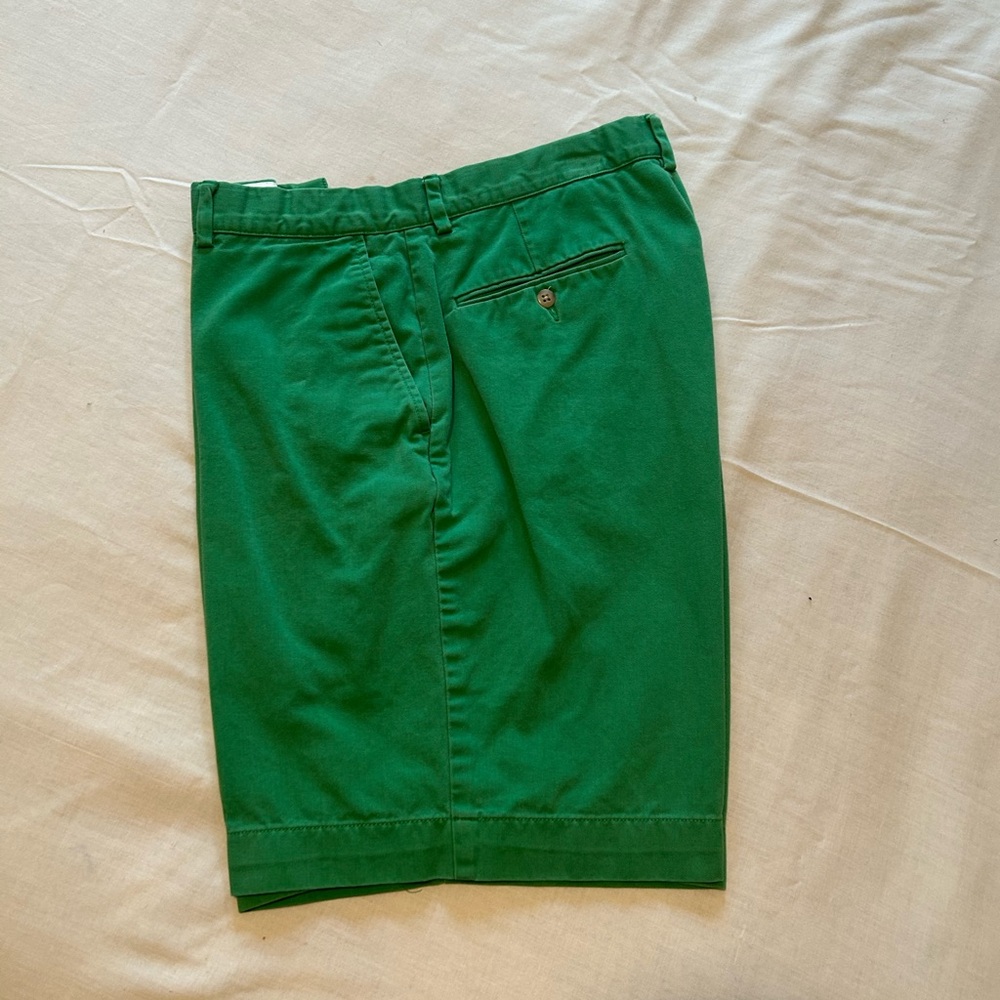 Polo by Ralph Lauren Men's Green Flat Front Shorts